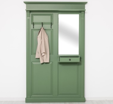 Hanger with mirror, 1 drawer