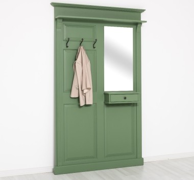 Hanger with mirror, 1 drawer