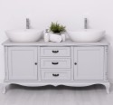 Chic bathroom furniture for vessel sink with 2 doors and 3 drawers