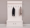 Shutter design halway coat hanger with two doors