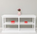 Large console with turned legs, 1 shelf - Color_P030++P004A - DOUBLE LAYER ANTIC