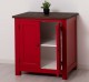 Kitchen furniture with 2 doors - Color Top_P085 - Color Ext._P047 / Color Int._P004 - TRIPLE COLORED