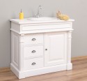 Ornamental bathroom cabinet for sink with 3 drawers and 1 door - sink is not included in the price