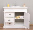 Ornamental bathroom cabinet for sink with 3 drawers and 1 door - sink is not included in the price