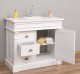 Ornamental bathroom cabinet for sink with 3 drawers and 1 door - sink is not included in the price