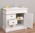 Ornamental bathroom cabinet for sink with 3 drawers and 1 door - sink is not included in the price