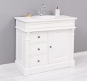 Ornamental bathroom cabinet for sink with 3 drawers and 1 door - sink is not included in the price