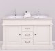 Bathroom cabinet for 2 sink, ornate - sink are not included in the price