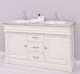 Bathroom cabinet for 2 sink, ornate - sink are not included in the price