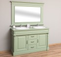 Bathroom cabinet for 2 sink, ornate - sink are not included in the price