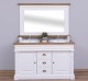 Bathroom cabinet for 2 sink, ornate - sink are not included in the price