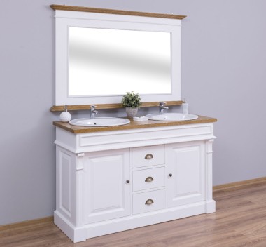 Bathroom cabinet for 2 sink, ornate - sink are not included in the price