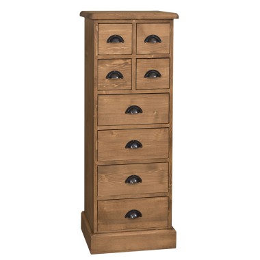 Narrow chest of drawers with 8 drawers