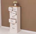 Narrow chest of drawers with 8 drawers