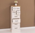 Narrow chest of drawers with 8 drawers