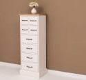 Narrow chest of drawers with 8 drawers