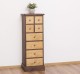 Narrow chest of drawers with 8 drawers