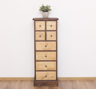 Narrow chest of drawers with 8 drawers