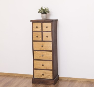 Narrow chest of drawers with 8 drawers