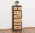 Narrow chest of drawers with 8 drawers