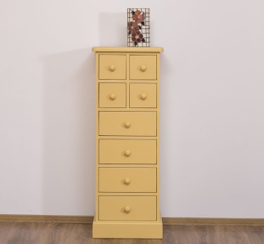 Narrow chest of drawers with 8 drawers