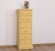 Narrow chest of drawers with 8 drawers