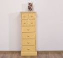 Narrow chest of drawers with 8 drawers