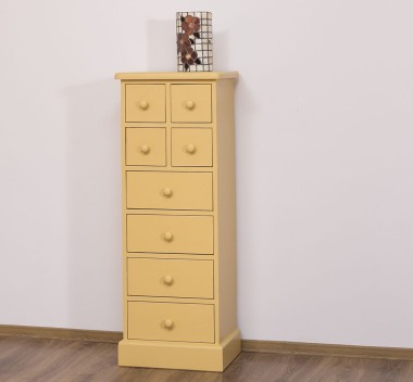 Narrow chest of drawers with 8 drawers