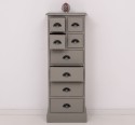 Narrow chest of drawers with 8 drawers