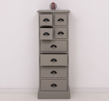 Narrow chest of drawers with 8 drawers