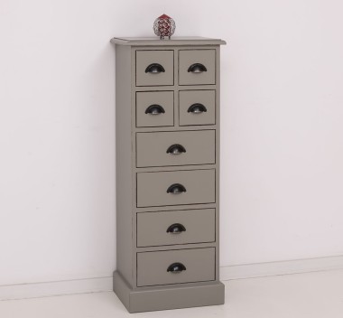 Narrow chest of drawers with 8 drawers