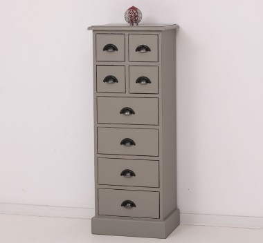 Narrow chest of drawers with 8 drawers