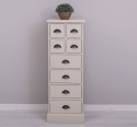 Narrow chest of drawers with 8 drawers