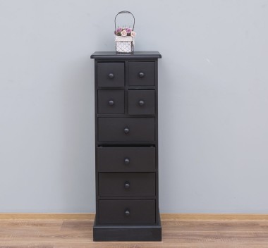 Narrow chest of drawers with 8 drawers