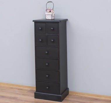 Narrow chest of drawers with 8 drawers