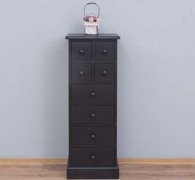 Narrow chest of drawers with 8 drawers