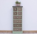 Narrow chest of drawers with 8 drawers