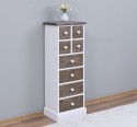 Narrow chest of drawers with 8 drawers