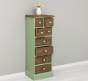 Narrow chest of drawers with 8 drawers