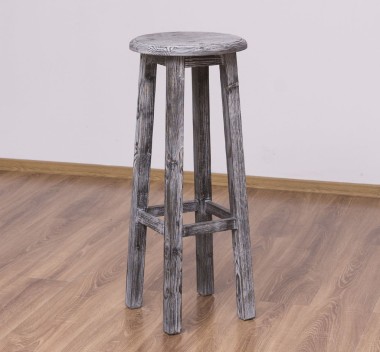 Bar stool with round top