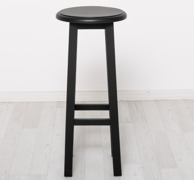 Bar stool with round top