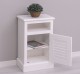 Nightstand with 1 door, open space, Shutter Collection