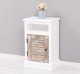 Nightstand with 1 door, open space, Shutter Collection