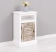 Nightstand with 1 door, open space, Shutter Collection