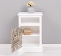 Nightstand with 1 door, open space, Shutter Collection