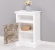 Nightstand with 1 door, open space, Shutter Collection