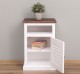 Nightstand with 1 door, open space, Shutter Collection