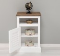 Nightstand with 1 door, open space, Shutter Collection