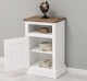 Nightstand with 1 door, open space, Shutter Collection