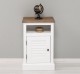 Nightstand with 1 door, open space, Shutter Collection